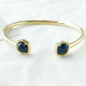 Kendra Scott Davie Cobalt Howlite Gold Cuff Bracelet